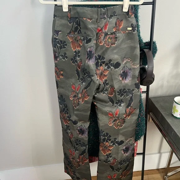 Scotch & Soda Green Floral Men's Chinos - Picture 2 of 5